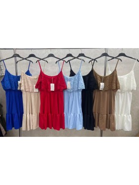 Sukienki damskie wloskie, Size uni,paczka 6szt,mix kolor