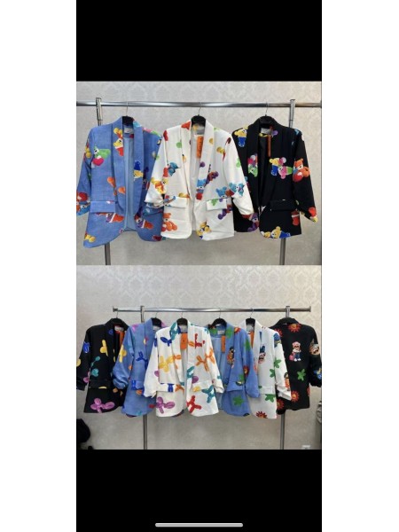 Marynarki damskie wloskie, Size uni,paczka 6szt,mix kolor