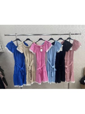 Sukienki damskie wloskie, Size uni,paczka 6szt,mix kolor