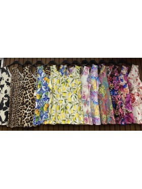 Bluzki damskie wloskie, Size uni Duzy,paczka 6szt,mix kolor