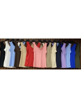 Bluzki damskie wloskie, Size uni,paczka 6szt,mix kolor