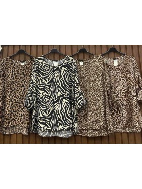 Bluzki damskie wloskie, Size uni,paczka 6szt,mix kolor