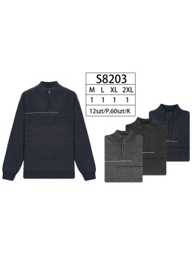 Swetry  MĘSKA , Size m-2xl,paczka 12szt,mix kolor