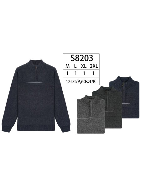 Swetry  MĘSKA , Size m-2xl,paczka 12szt,mix kolor