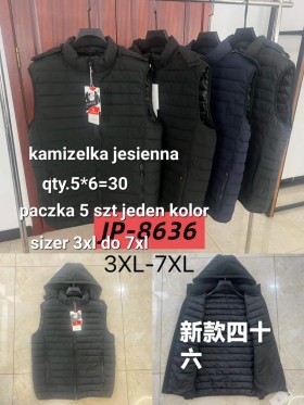 Kamizelki MĘSKA , Size 3xl-7xl,paczka 5szt,1kolor