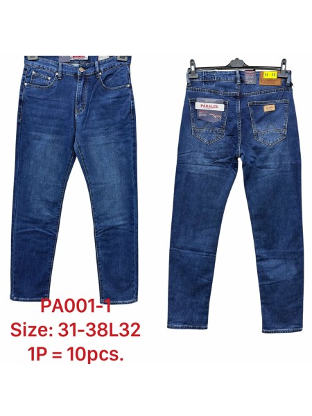 Spodnie JEANSOWE MĘSKA , Size 31-38,paczka 10szt,1kolor