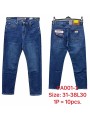 Spodnie JEANSOWE MĘSKA , Size 31-38,paczka 10szt,1kolor
