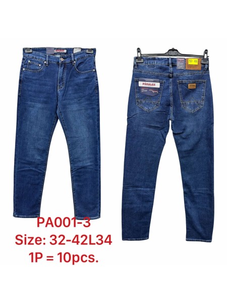 Spodnie JEANSOWE MĘSKA , Size 32-42,paczka 10szt,1kolor