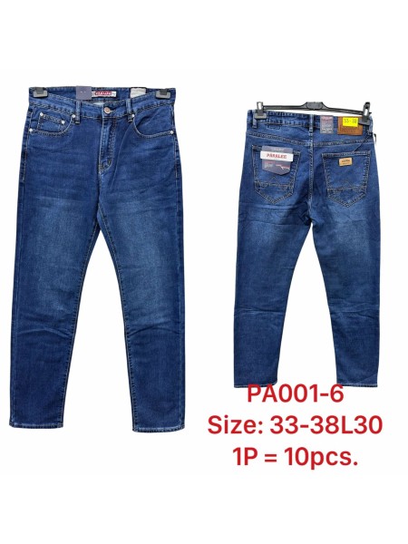 Spodnie JEANSOWE MĘSKA , Size 33-38,paczka 10szt,1kolor