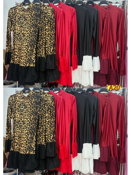 Sukienki damskie Włoskie , Size uni,paczka 6szt,mix kolor