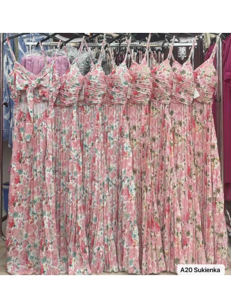 Sukienki damskie Włoskie , Size uni,paczka 6szt,mix kolor