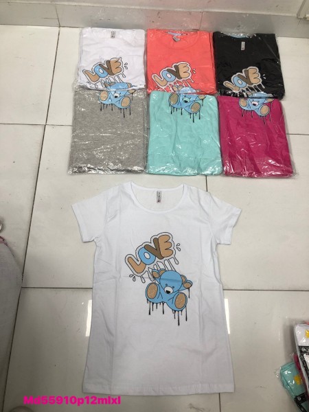 Bluzki damskie , Size m-xl,paczka 12szt,mix kolor
