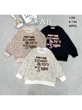 Bluza dzieciece rozm 4-14 lat, paczka 18szt,mix kolor