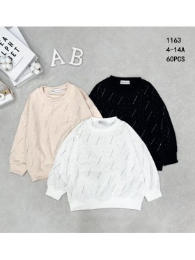Bluza dzieciece rozm 4-14 lat, paczka 18szt,mix kolor