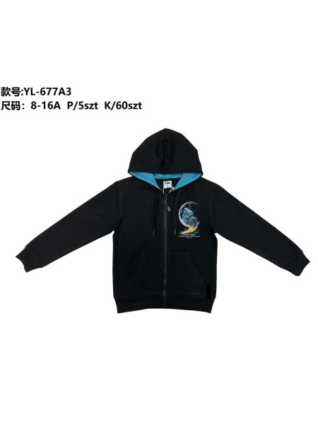 Bluza dzieciece rozm 8-16 lat, paczka 5szt,1 kolor