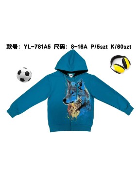 Bluza dzieciece rozm 8-16 lat, paczka 5szt,1 kolor
