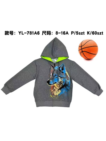 Bluza dzieciece rozm 8-16 lat, paczka 5szt,1 kolor