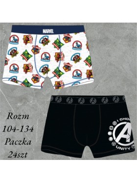Bokserki dzieciece rozm 104-134, paczka 24szt,mix kolor