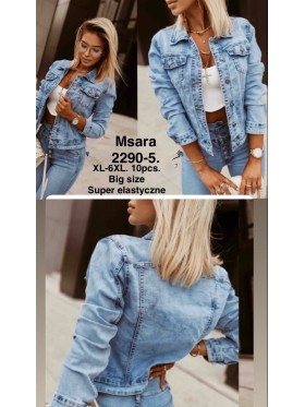 Kurtki Jeansowe damskie M'sara, size xl-6xl paczka 10szt,