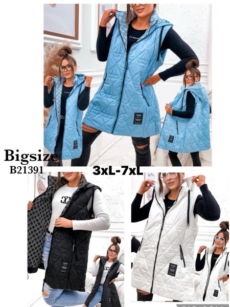 Kamizelki damskie , Size 3-7xl,paczka 5szt,1 kolor