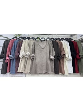Bluzki damskie Włoskie , Size uni,paczka 6szt,mix kolor