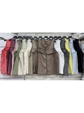 Bluzki damskie Włoskie , Size uni,paczka 6szt,mix kolor
