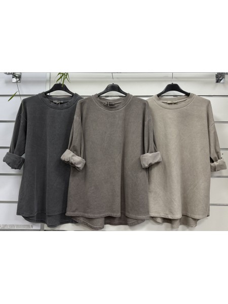 Bluzki damskie Włoskie , Size uni,paczka 6szt,mix kolor