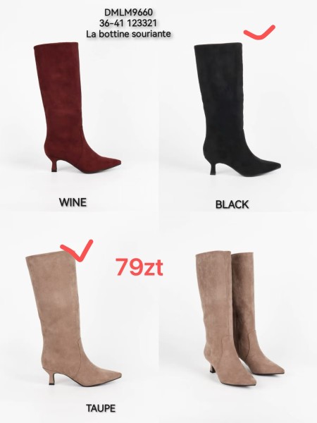 Buty Kozaki Damskie (36-41, 12par)