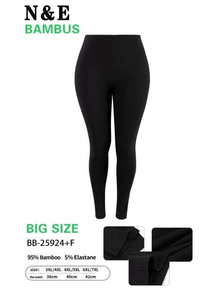 Legginsy damskie , Size 3-7xl, paczka 12szt ,1 kolor