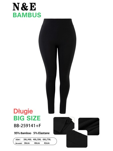 Legginsy damskie , Size 3-7xl, paczka 12szt ,1 kolor