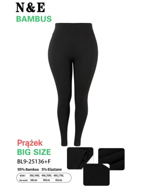 Legginsy damskie , Size 3-7xl, paczka 12szt ,1 kolor