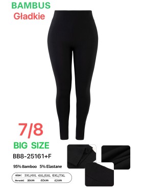 Legginsy damskie , Size 3-7xl, paczka 12szt ,1 kolor