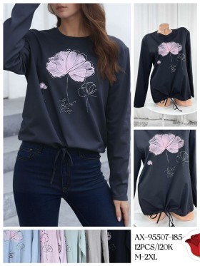 Bluzki damskie , Size m-2xl, paczka 12szt ,mix kolor