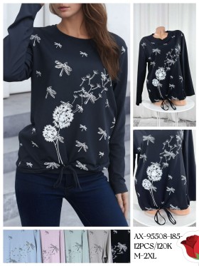 Bluzki damskie , Size m-2xl, paczka 12szt ,mix kolor