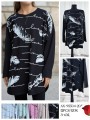 Bluzki damskie , Size 3-6xl, paczka 12szt ,mix kolor