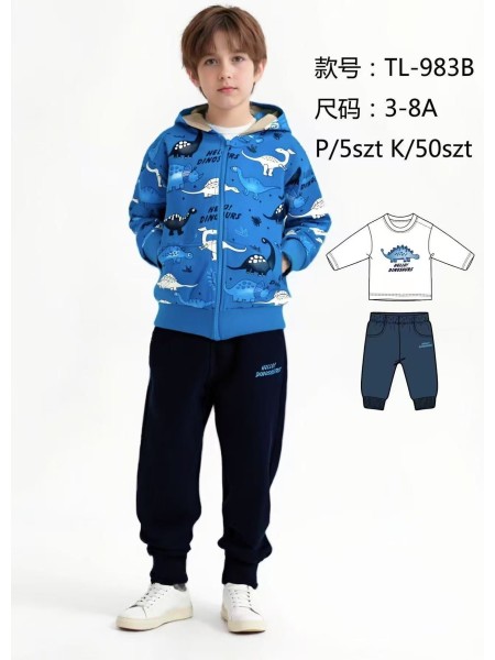 Komplet dzieciece rozm 3-8 lat, paczka 5szt,1 kolor