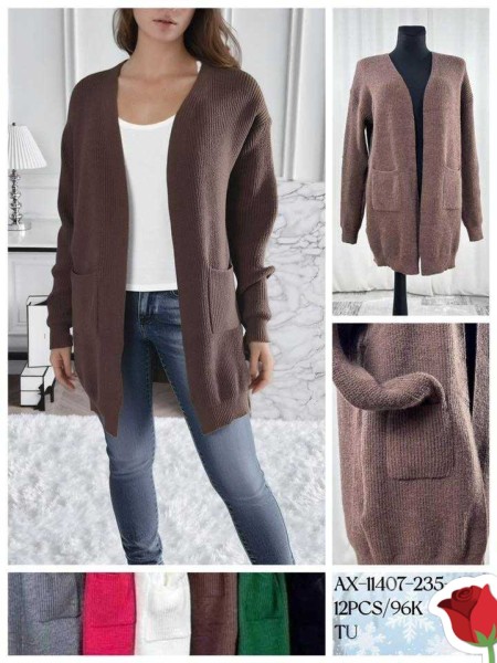 Swetry damskie , Size uni, paczka 12szt ,mix kolor