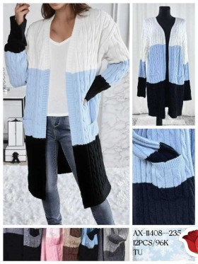 Swetry damskie , Size uni, paczka 12szt ,mix kolor