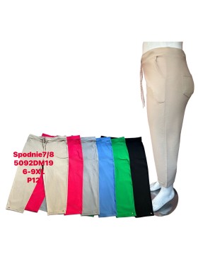 Spodnie damskie , Size 6-9xl, paczka 12szt ,mix kolor
