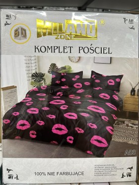 Komplet pościeli 5D 100% satyna - bawełna  4 Częściowy  Rozmiar : 200/220cm