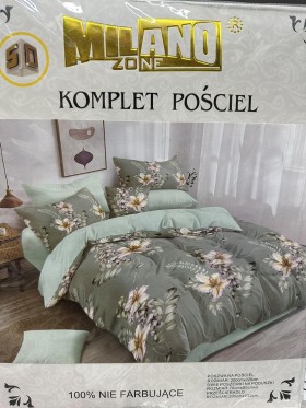 Komplet pościeli 5D 100% satyna - bawełna  4 Częściowy  Rozmiar : 200/220cm