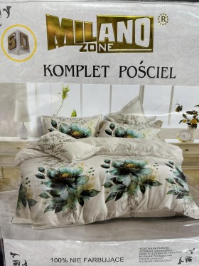Komplet pościeli 5D 100% satyna - bawełna  4 Częściowy  Rozmiar : 200/220cm