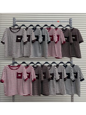 Bluzki damskie wloskie , Size uni,paczka 6szt,mix kolor