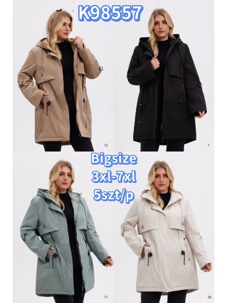 Kurtki damskie , Size 3xl-7xl,paczka 5szt,1kolor