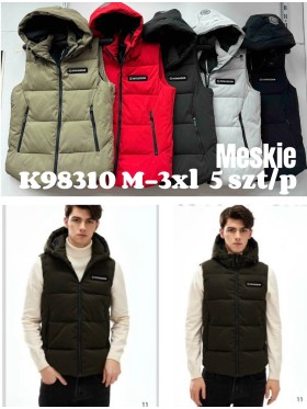 Kamizelki MĘSKA, Size m-3xl,paczka 5szt,1kolor