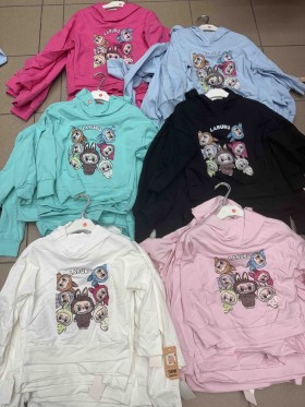 Bluza dzieciece rozm 4-14 lat, paczka 6szt,1 kolor