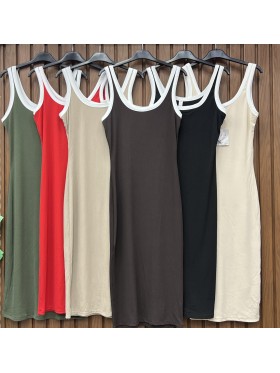 Sukienki damskie wloskie, Size uni,paczka 6szt,mix kolor