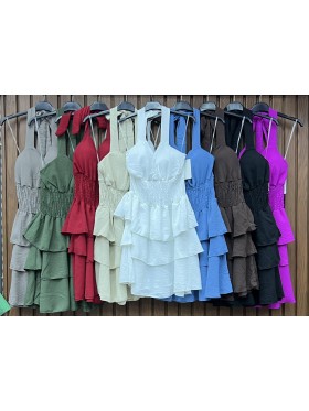 Sukienki damskie wloskie, Size uni,paczka 6szt,mix kolor