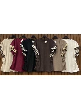 Bluzki damskie wloskie, Size uni,paczka 6szt,mix kolor
