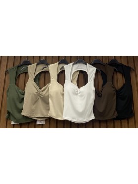 Bluzki damskie wloskie, Size uni,paczka 6szt,mix kolor